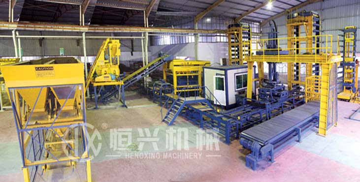 全(quán)自動(dòng)砌塊(kuài)成(chéng)型(xíng)機生産線